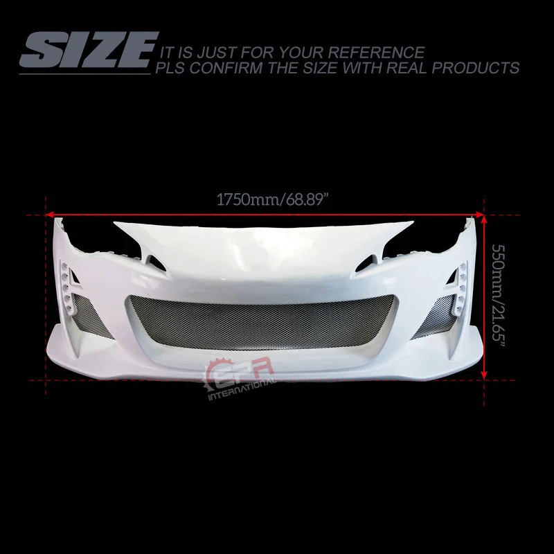 

SAAR Compatible with Toyota GT86 Modification Parts Front Bumper Big Surround BLITZ Car Front Bumper LED Light Head Mercury Hand