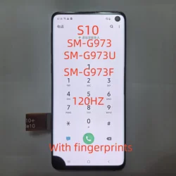 Super AMOLED With defects For Samsung Galaxy S10  G973 G973U G973F LCD Display Touch Screen Digitizer Assembly 100% testing