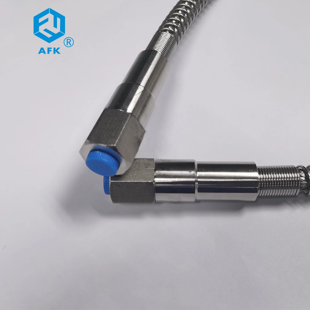 Mangueira Flexível de Aço Inoxidável, Compressor Fêmea, Ar Gás, Alta Pressão, 1/4NPT, 150cm, 200cm