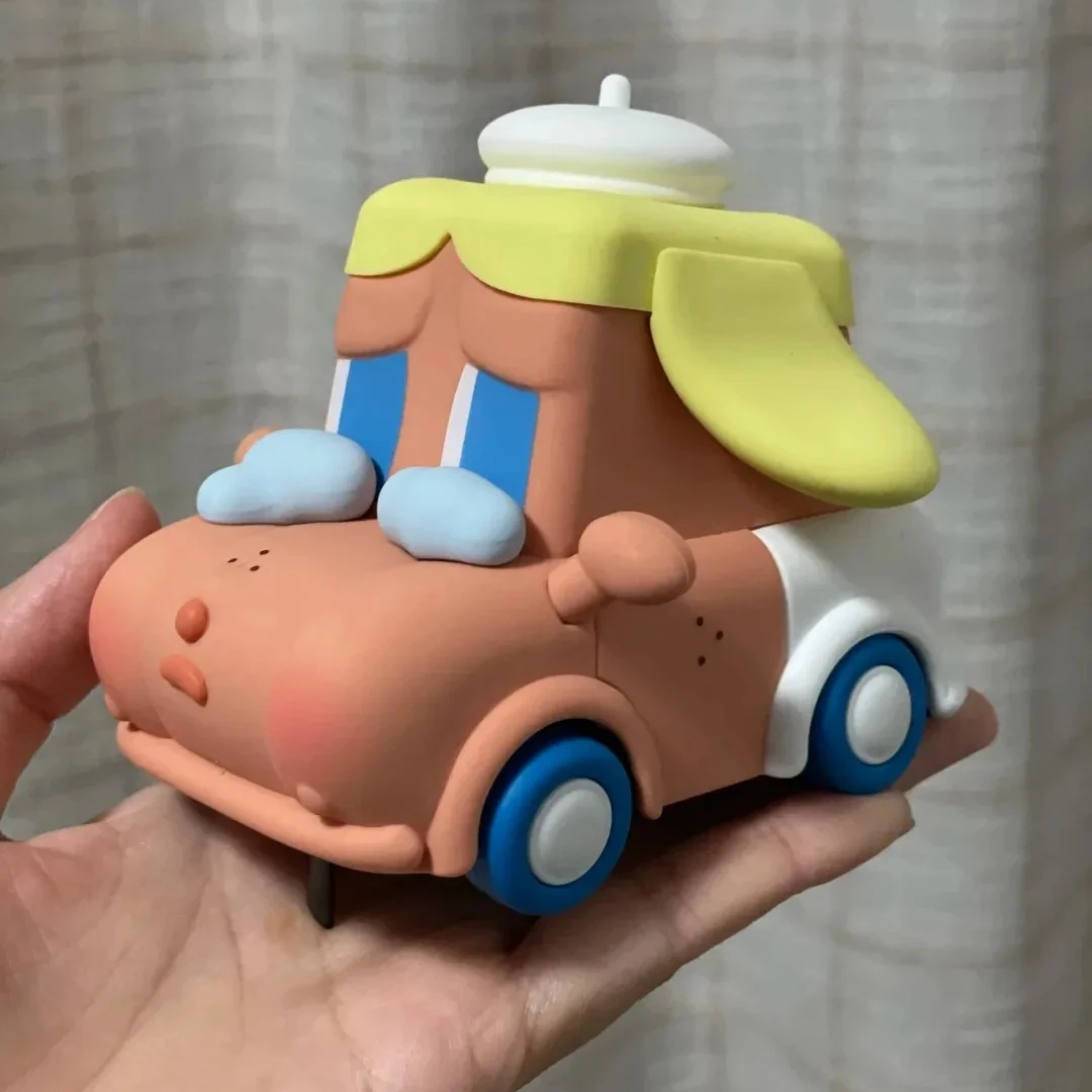 

POPMART CRYBABY встречает серия Herself, золотисто-коричневая сумка для наушников, милые игрушки-куклы, каваи, аниме, экшн-игрушки, подарки-сюрпризы