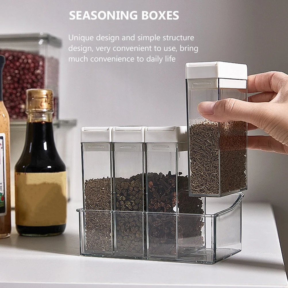 

Seasoning Box Set Kitchen Clear Boxes Spice Transparent Dog Seasonings Rack Pot The Pet