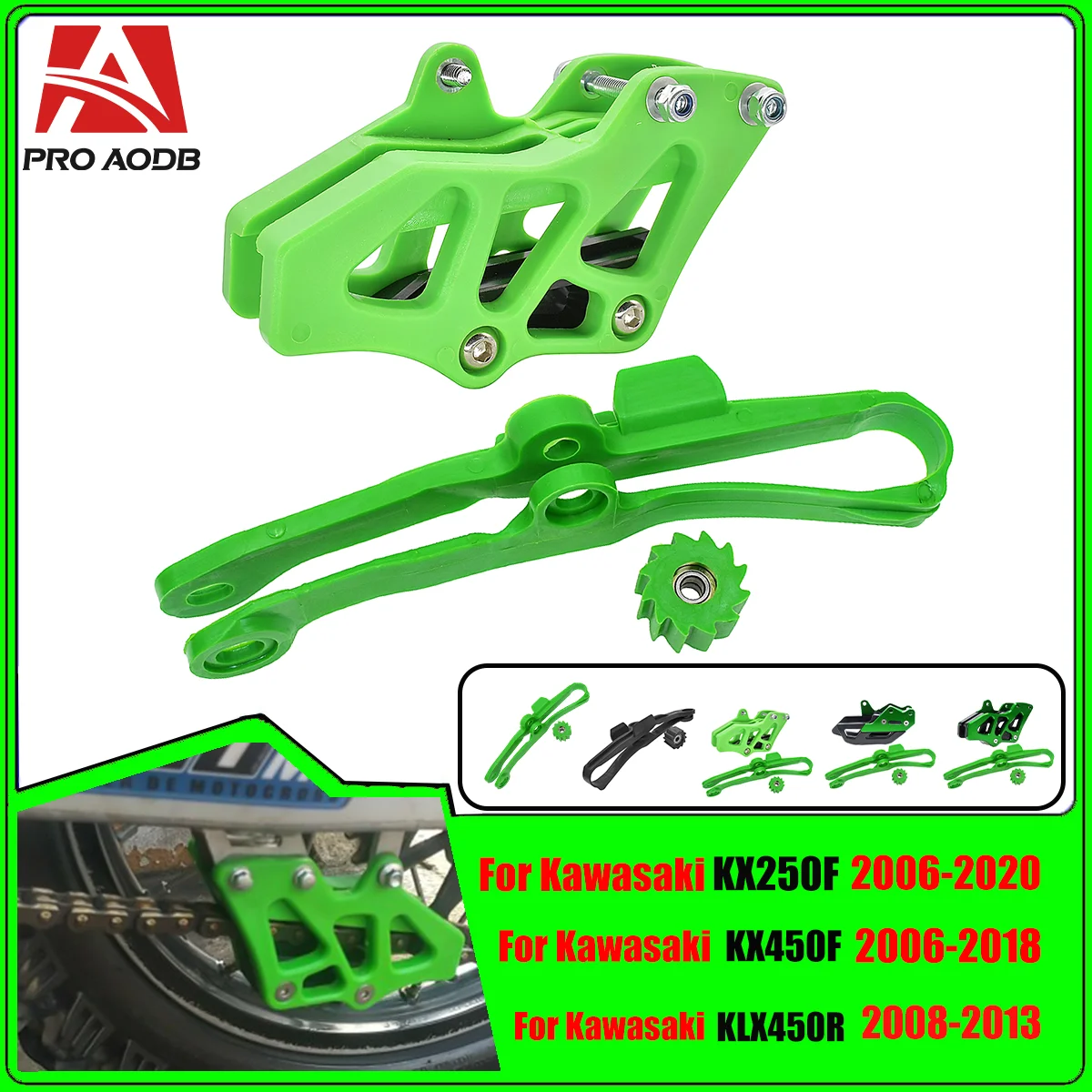 

Swingarm Chain Guide Guard Cover Slider Roller For Kawasaki KX250F 2006-2020 KX450F 2006-2018 KLX450R 2008-2013 KLX450R 2013