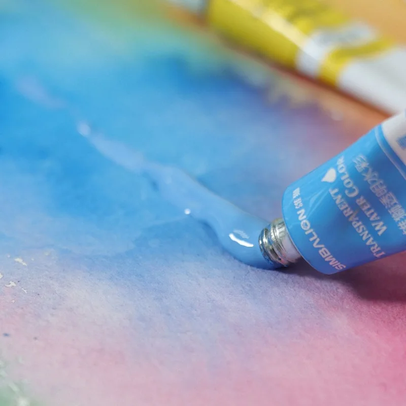 Simbalion-Tinta Aquarela Transparente, 14 Cores, CWC-14, 5ml 11 Peças 7ml 3 Peças