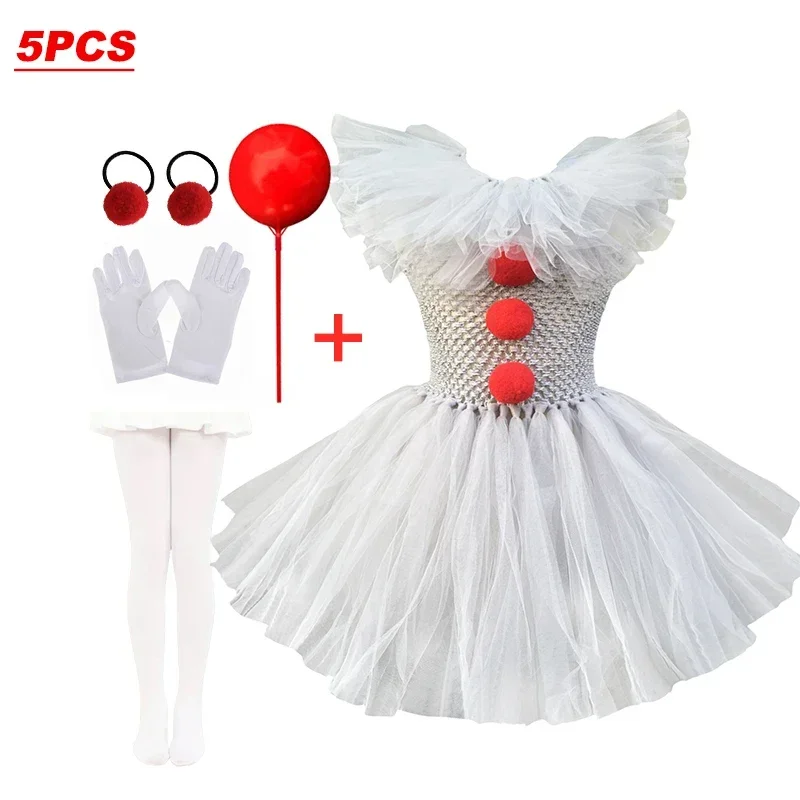Kinder-Rollenspielkleid für Mädchen, Halloween-Cosplay-Kleid, Hexen-Vampir-Kostüm mit Accessoires für Karneval-Verkleidungspartys – Detail 5