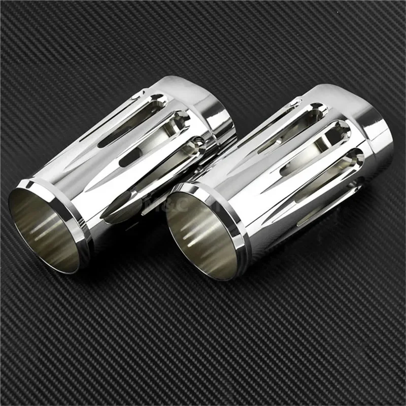 1 Pair Motorcycle Front Fork Boot Cover For Harley Touring Road King Electra Street Glide Trike 1980-15 2016 2017 2018 2019-2024