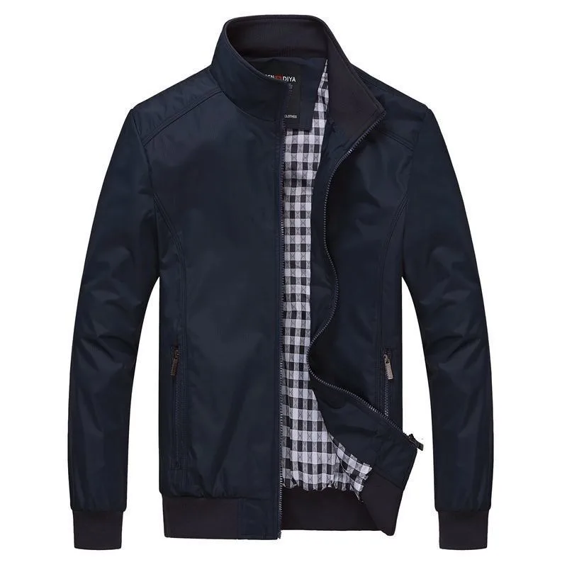 2023 Spring Autumn New Sports Casual Men Jacket Large Size Loose Plus Fleece Thick Warm Coat Middle-aged Dad Fashion Coat