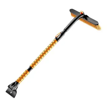 รถ ICE Scraper กระจก Defroster รถ Scraper Snow Shovel หน้าต่าง Deicer ERGONOMIC Grip Snow Remover รถหิมะแปรงขยายได้
