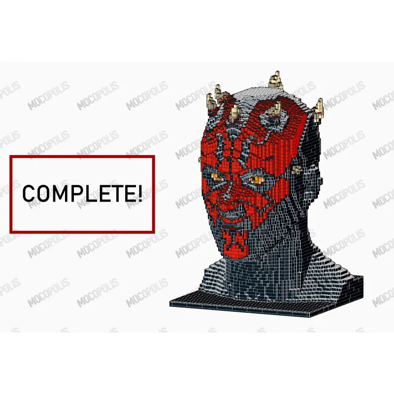 

MOC-107217 Классический бюст Дарта Мауи, модель строительных блоков 8890, деталиMOC, креативные строительные блоки для мальчиков и детей на день рождения, игрушка в подарок