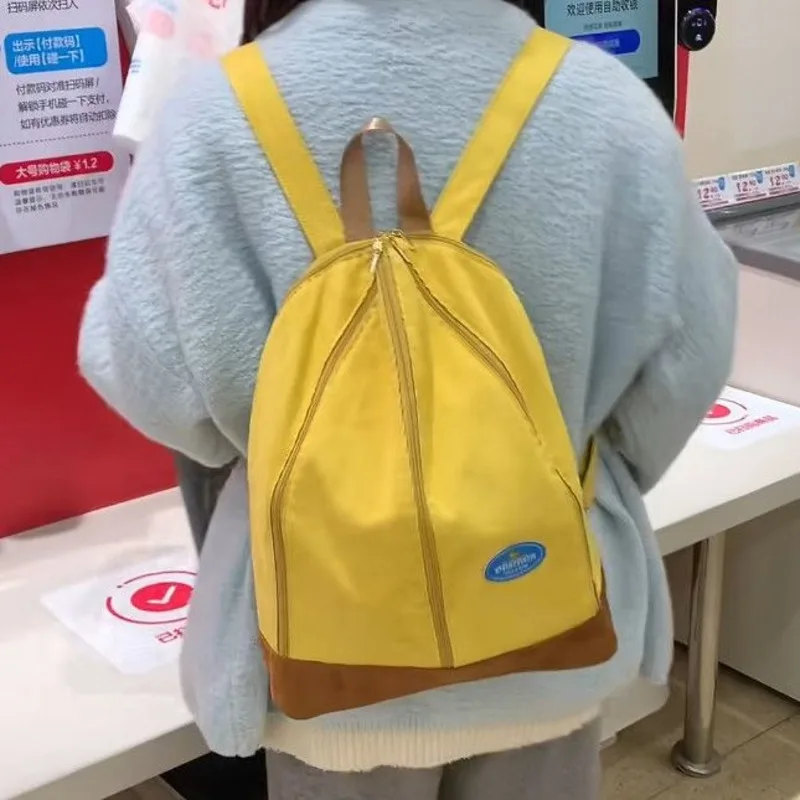 

Yellow Banana Cute Backpack 2026 New Versatile Schoolbag Student Backpack Casual Niche Travel Bag Outdoor Daily Backpack