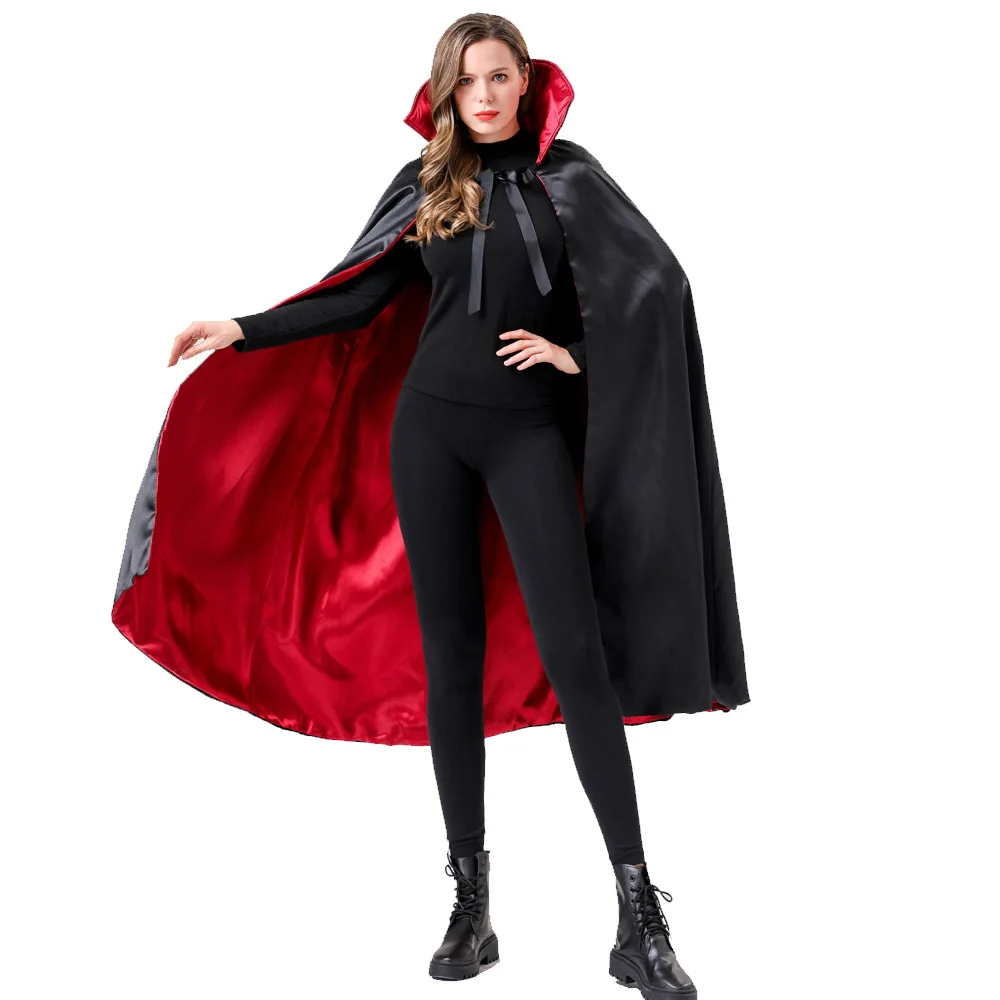 

Халат с пиратским воротником на Хэллоуин, костюм для косплея для взрослых, реквизит, наряд для выступлений, воротник-стойка, халат Бога смерти, женская этническая одежда