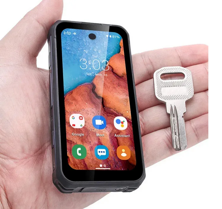 Withou Camera IP68 Waterproof Mini Smartphone 4G LTE Android12 OS 6GB+128GB Camera Face Unlock 3.88