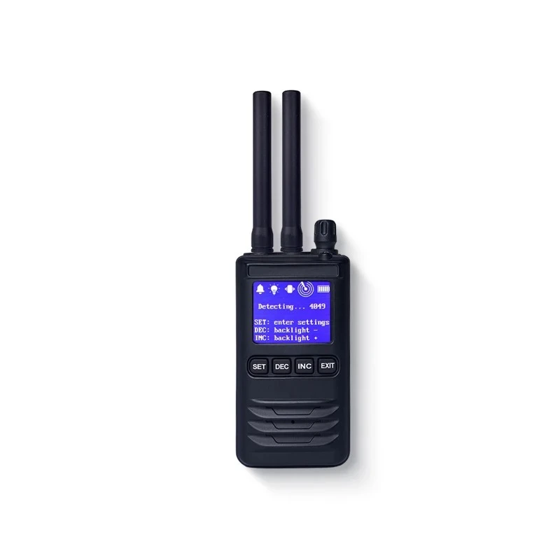 400MHz-6GHz Long Distance Handheld Detector With Sound and Flashing Alarm Early Warning for Anti-UAV System