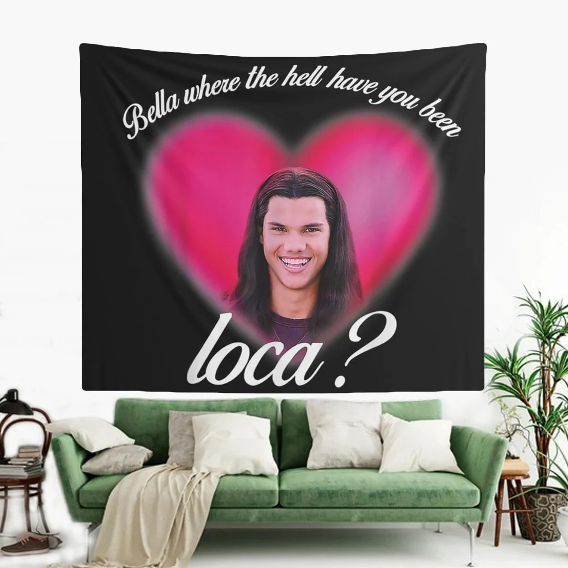 أحب بيلا الوردية حيث الجحيم لقد كنت نسيج لوكا، علم بيلا لوكا المضحك، نسيج المشجعين الأسود بيلا جاكوب #1