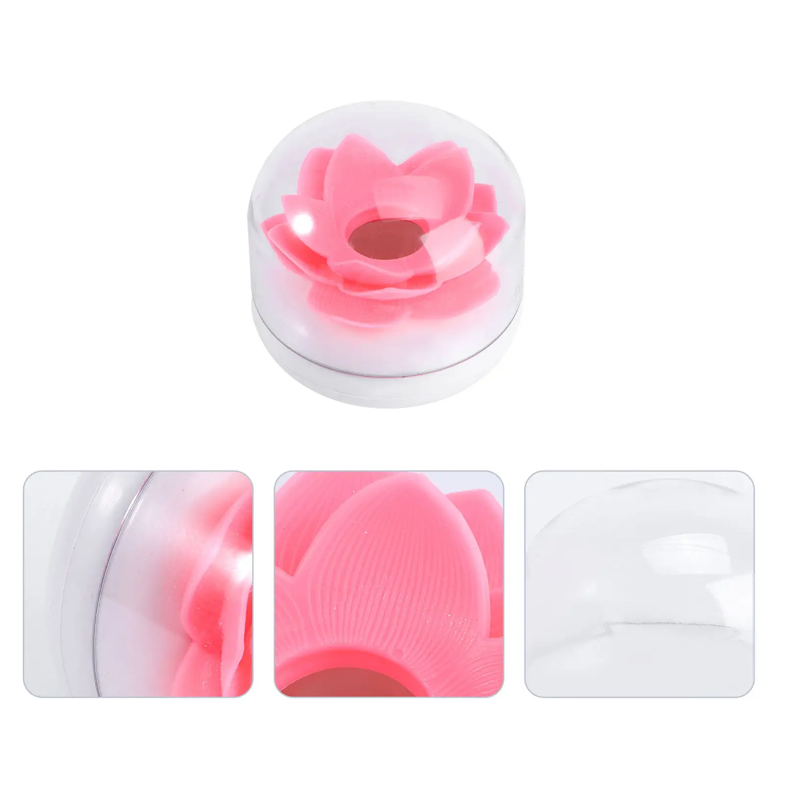 Lotus Cotton Swab Holder Organizer Toothpick Container Bathroom Kitchen Decor Swab Storage Home Decor Accessory Pink