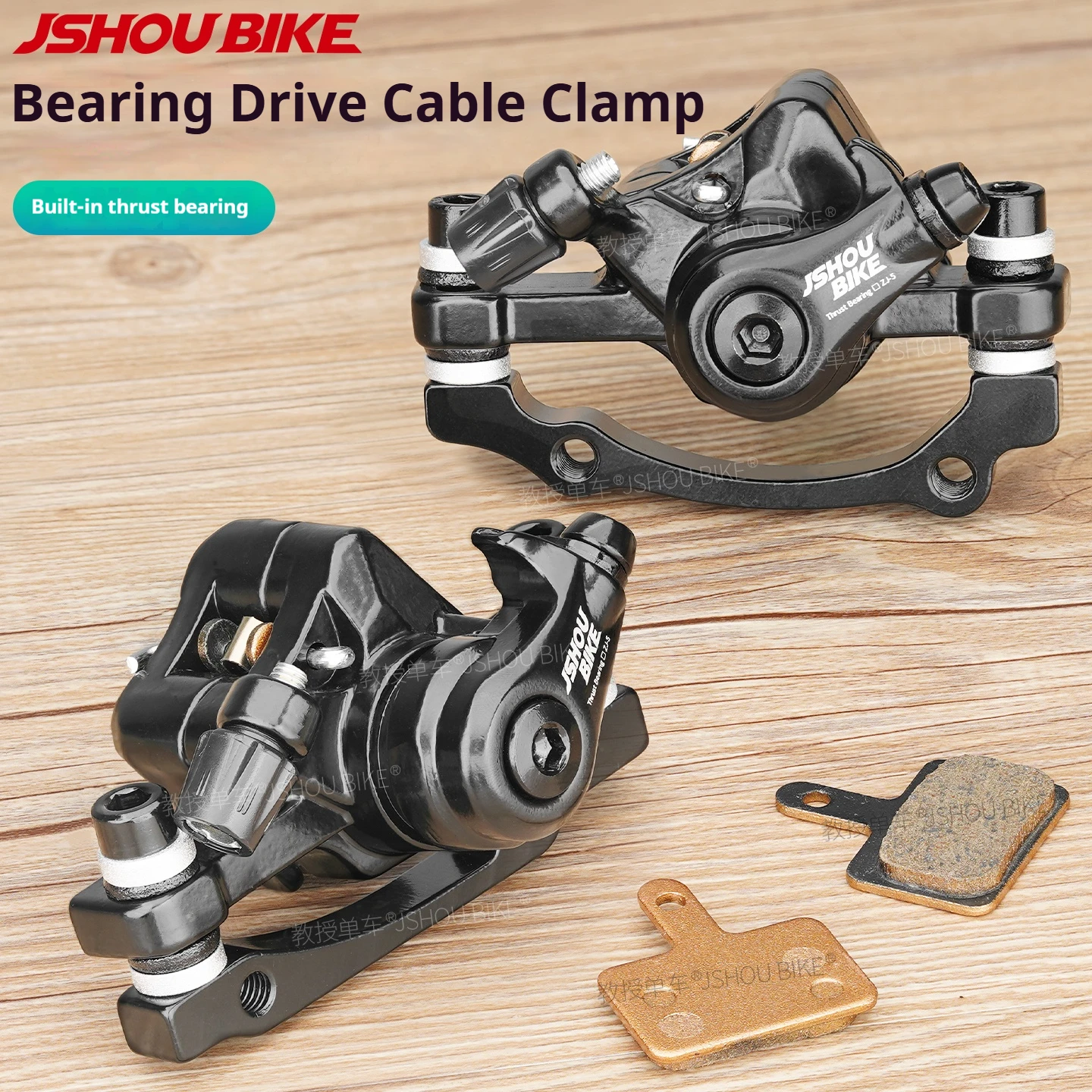 

JSHOUBIKE ZJ5 Cable Disc Brake,Flat Thrust Bearing,PM&IS,Short Pull Arm Fit BMX, Scooter, Electric/Road/Mountain Bike