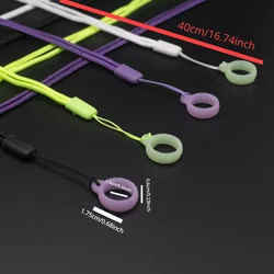 Multi-Color E-cigarette Lanyard,Vape Lanyard, Luminous Silicone Ring Lanyard Elektronik Sigara Lanyard,Secure Your Portable Vape