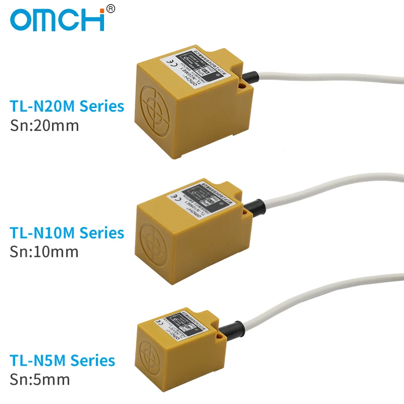 OMCH TL-N5ME1 TL-N10ME1 TL-N20ME1 เซ็นเซอร์สแควร์ NPN PNP NO NC เซ็นเซอร์ตําแหน่ง INDUCTIVE Proximity Switch Sensor