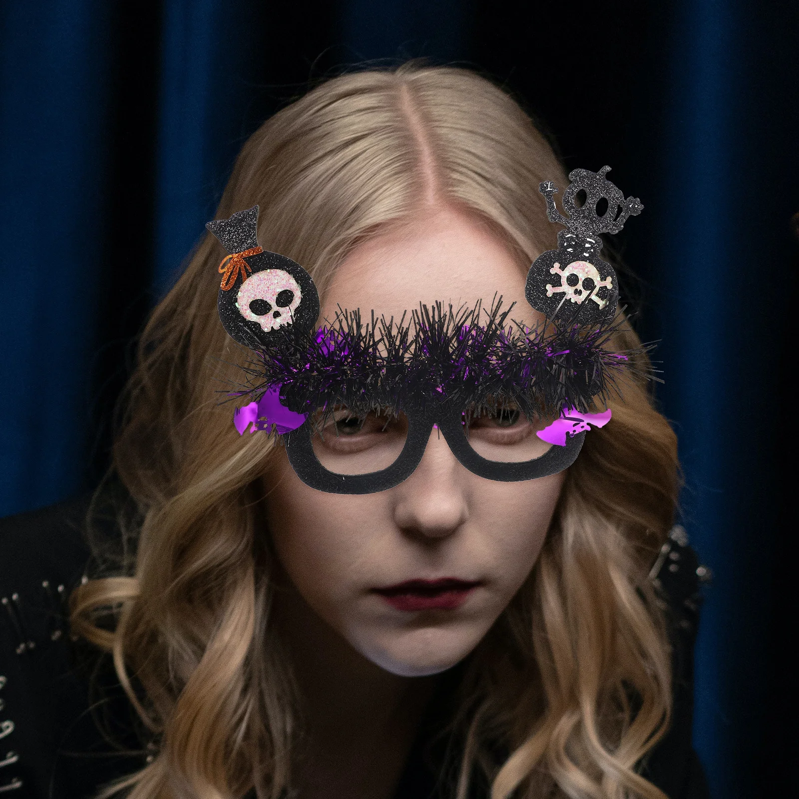 ハロウィン眼鏡フレームトリックパーティー記念品フォトブース小道具大人子供ギフトハロウィーンパーティー記念品子供向け