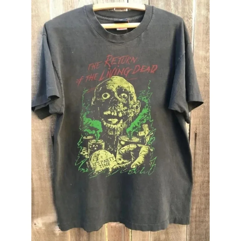 90s The Return Of The Living Dead Movie Horror Graphic T shirt black