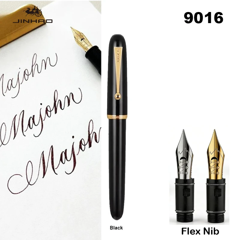 Pióro wieczne Jinhao 9016, akrylowe, transparentne, luksusowe, z piórem Majohn Flex, do pisania, artykuły biurowe, szkolne, artykuły papiernicze. — zdjęcie produktu 4