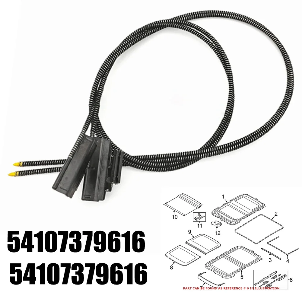 Cabos de vidro teto solar para BMW, Peça de substituição de carro para Mini Cooper F54 F55 F56 2013-2020, 54107379616 54107379616