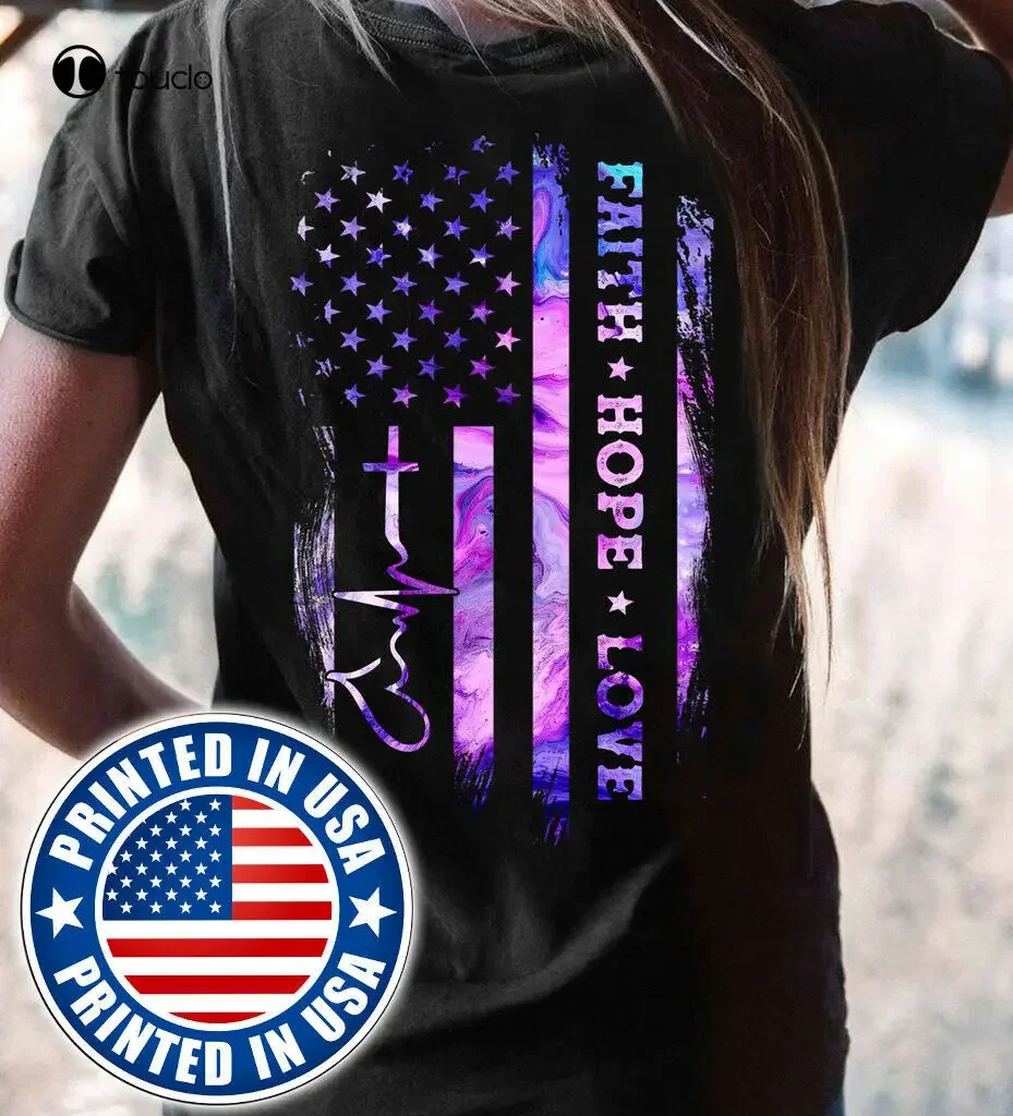 Faith Hope Love Jesus T-Shirt Backside Christian Religious Unisex Men Women Gift funny shirts for men