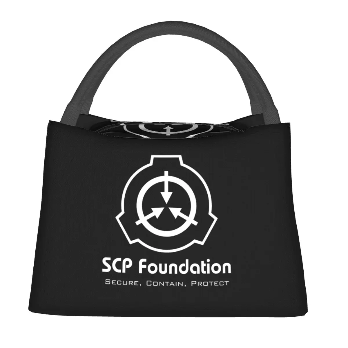 

Термосумка для обедов SCP Foundation для женщин и детей, портативная термосумка для еды, сумка-тоут для ланч-боксов