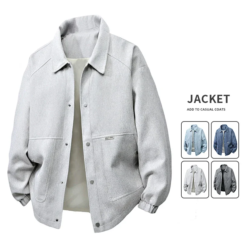 6XL 7XL 8xl Men's Large Size Jacket Spring Autumn New Outdoor Sports Travel Tops Large Size Casual Loose Solid Color Windbreaker