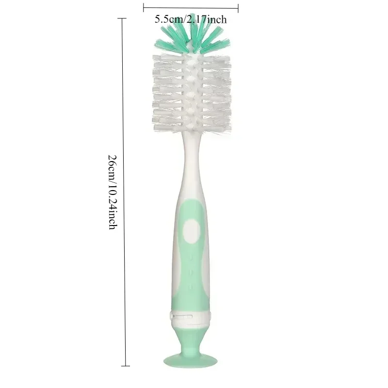 1/2Pcs  Cup Cleaning Brush Baby Bottle Brush Pacifier Brush Long Handled Rotating Cup Brush Water Cup Cleaning Brush view 4