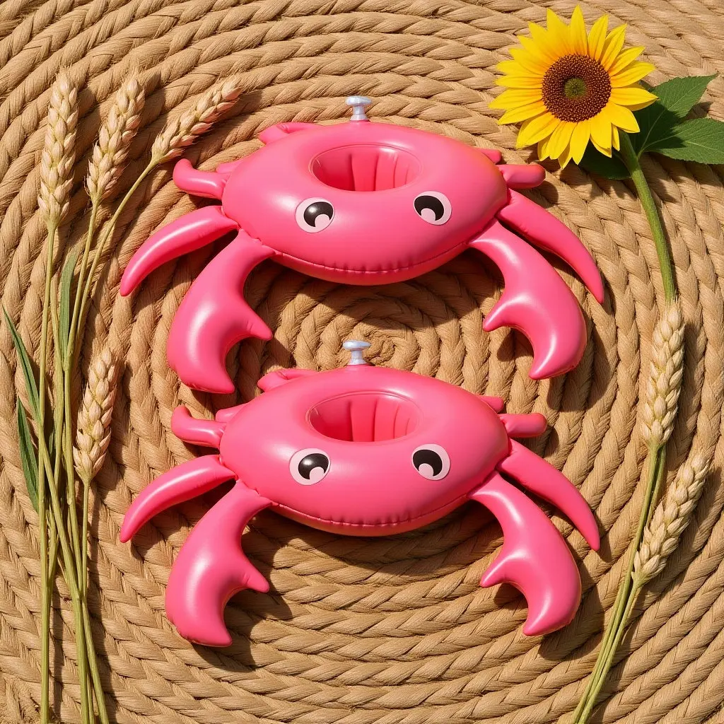 2er-Set aufblasbare schwimmende Getränkehalter für Poolpartys mit einzigartigem Design – schwimmende Becherhalter für den Pool