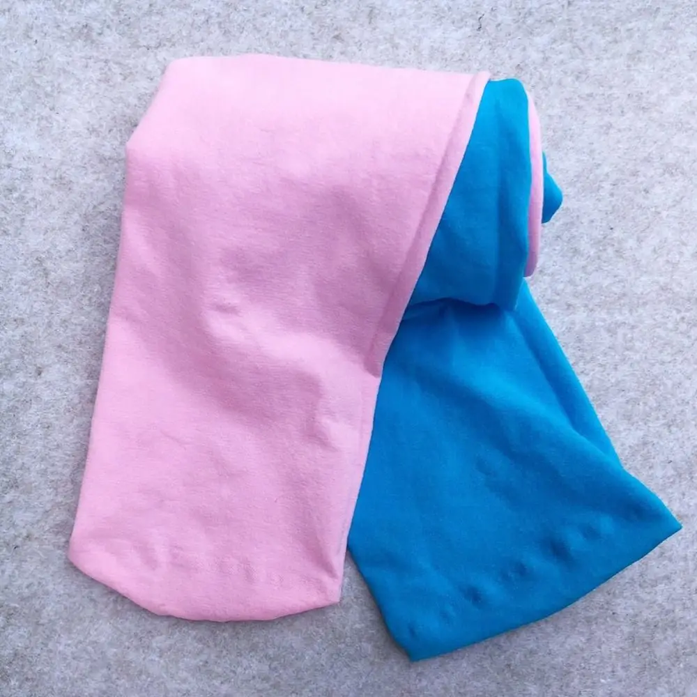 Solid Color Knee High Socks Soft Children Girls Pantyhose Kids Double Color Leggings Korean Style Stockings Kids Tights