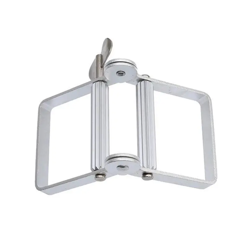 RMWIN-Aluminum Manual Toothpaste Tube Squeezer Tool-Silver Roller Dispenser For Hair Color Dye And Cosmetic Paste