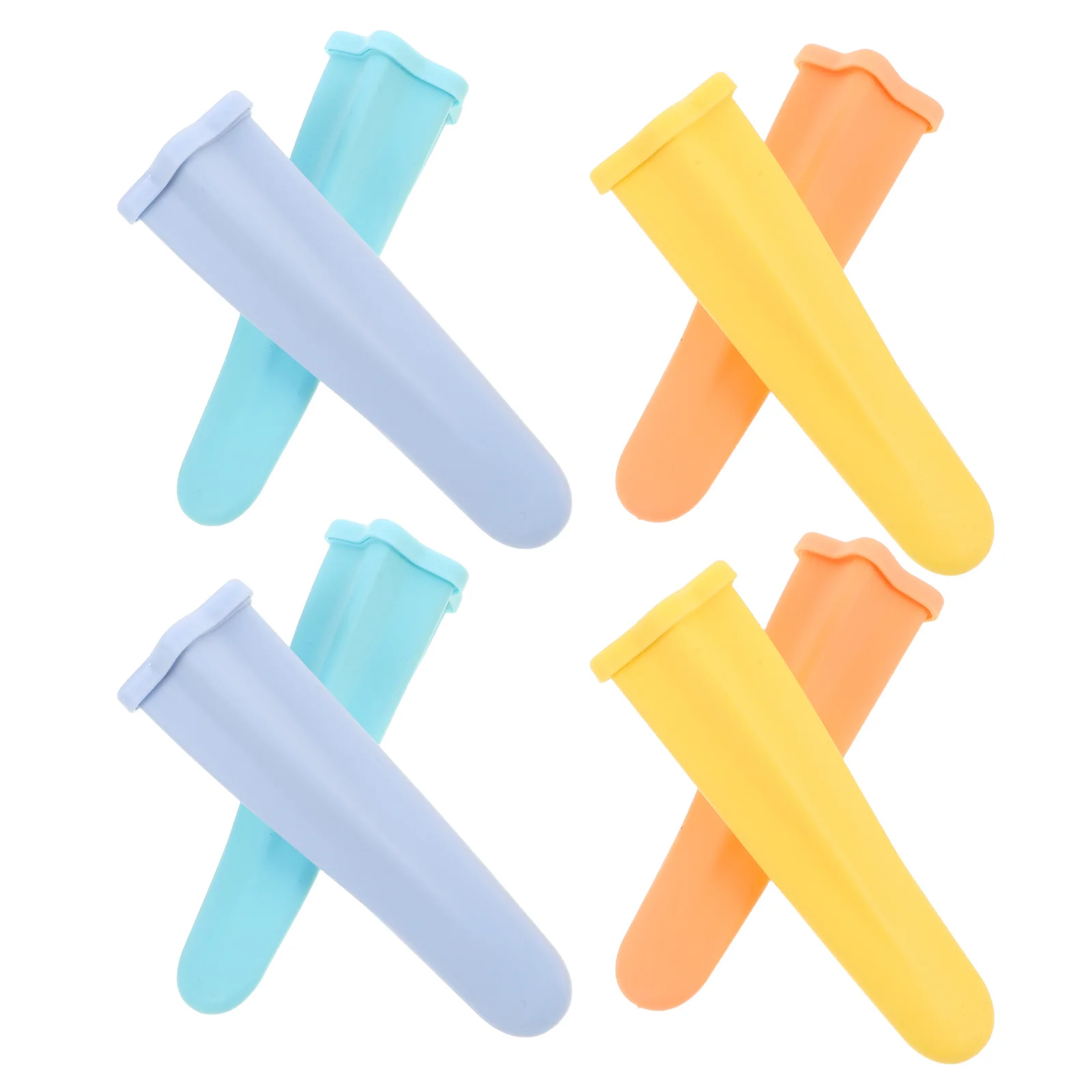 

8pcs Silicone Ice Pop Molds Reusable Star Shaped Popsicle Makers For Diy Ice Cream Yogurt Sticks Freezer Safe Quick Release