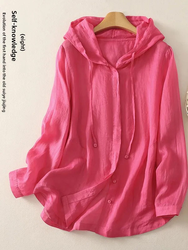 

Легкий свободный повседневный длинный све с капюшоном Jaet большого размера, женский цветной солнцезащитный открытый кардиган irt