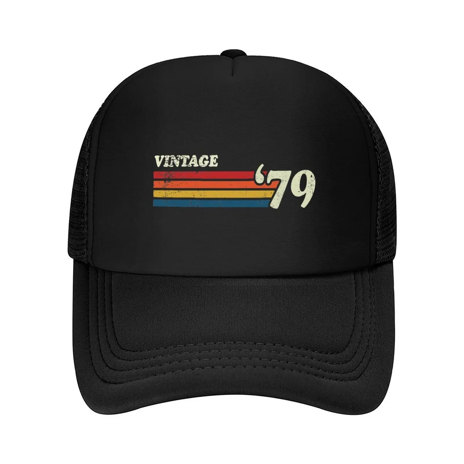 

VINTAGE '79 RETRO STRIPES Baseball Cap Unique hats Sports Cap fashionable Anime Woman Hats Men's