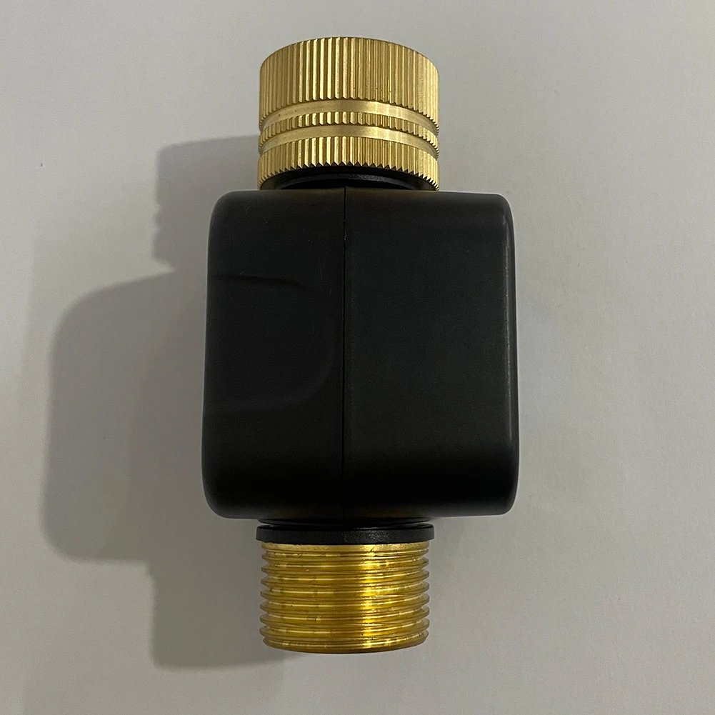 مقياس تدفق المياه الرقمي مخرج مدخل نحاسي اختبار استهلاك المياه متر مستشعر عداد المياه الإلكتروني للحديقة الخارجية #5