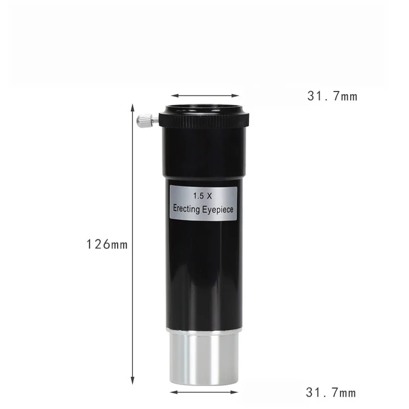 Astronomical Telescope Accessories 1.5X Magnifying Lens 1.25 Inches 31.7mm Inverted Image Reflective Lens for Telescope