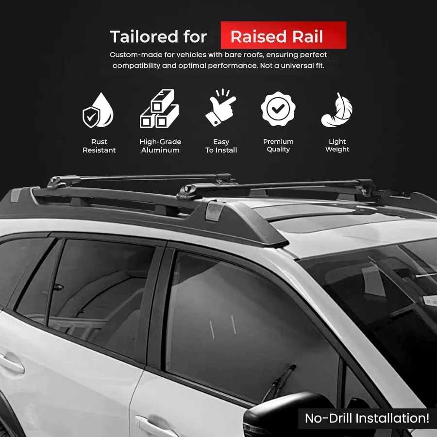 قضبان متقاطعة لرف السقف لعربة BMW 3 Series Touring المتوافقة مع موديلات E36 E46 E91 F31 G21 بسعة تحميل 330 رطل من الألومنيوم TS #6