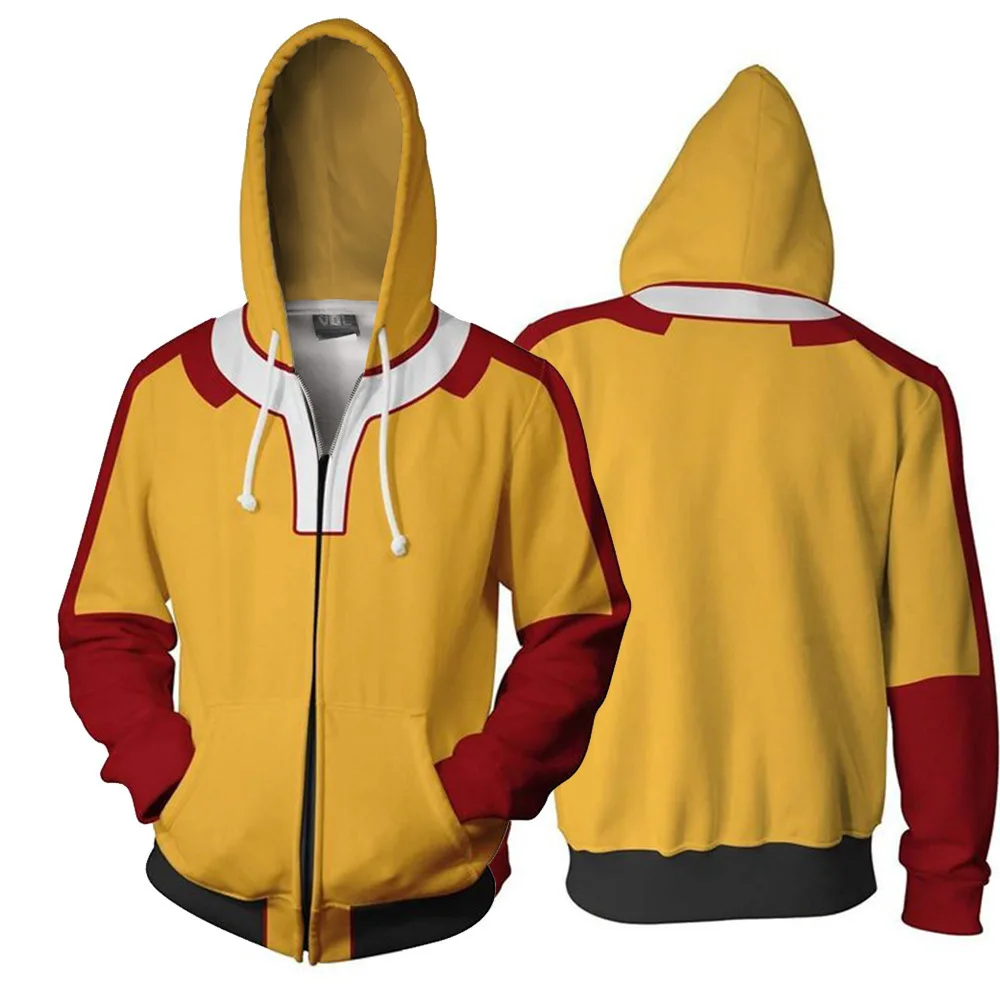 

Fashion 3D Japanese Anime Printed Zipper Hoodies For Men Funny Cosplay Sports Tops Street Harajuku Sweatshirt Autumn Winter Coat