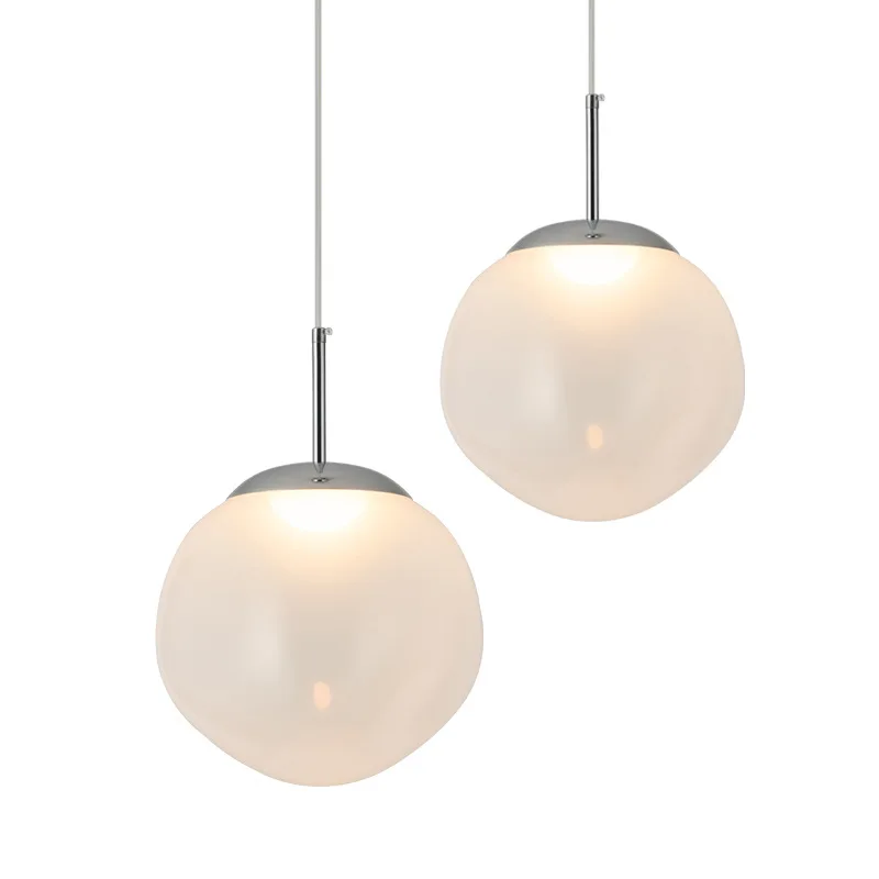 

Nordic simple ball bedside chandelier creative personality dining room chandelier duplex loft villa stair light