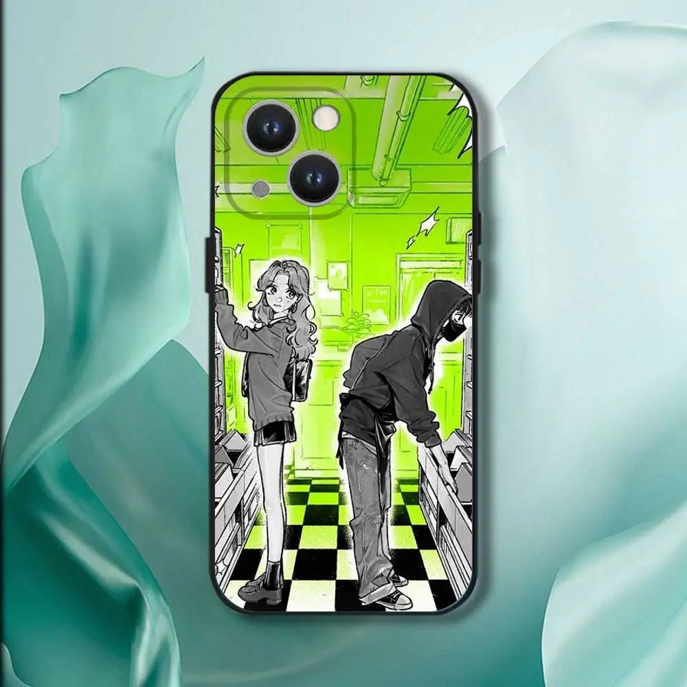 A-Aya O-Oosawa Koga M-Mitsuki iPhone 16,15,14,13,12,11,Pro,XS,Max,XR,Plus,E,SE4,Mini対応 スマホケース ブラック ソフトカバー