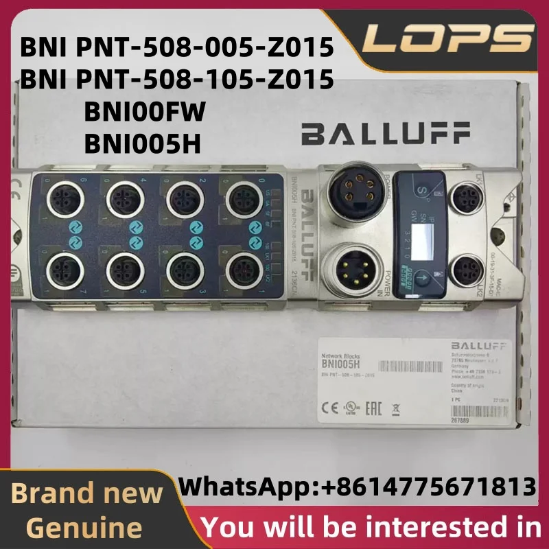 BNI005H BNI PNT-508-105-Z015-005-Z015 BNI00FW New Original BALLUFF module in stock, welcome to consult.