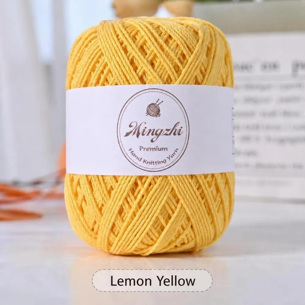 New 1.2mm Organza Yarn Blended Fiber Round Strand Crochet Yarn Translucent 70g DIY Craft Yarn Bags Hats Baskets