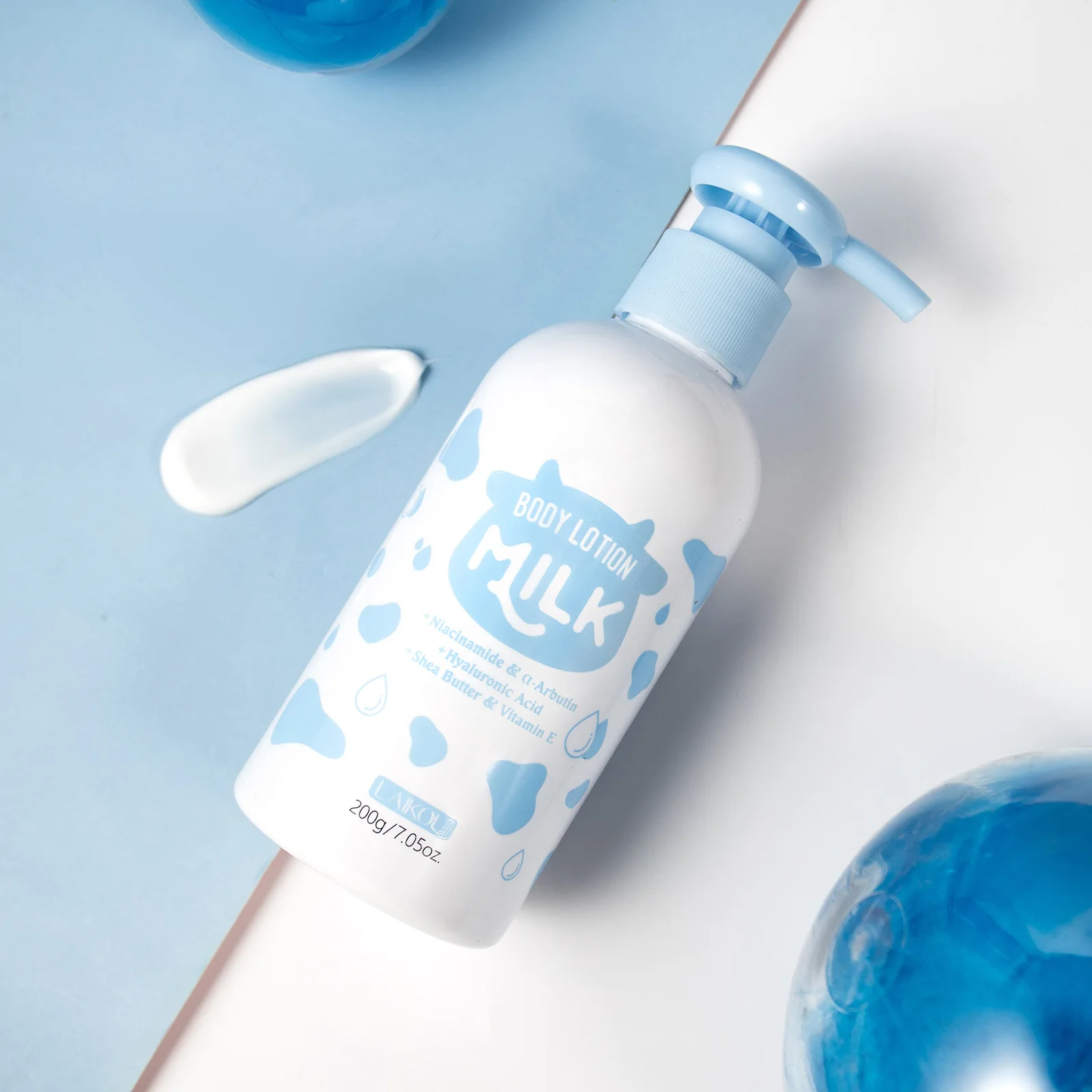 

LAIKOU 200ml Collagen Milk Bleaching Face Body Cream Skin Whitening Moisturizing Body Lotion Skin Lightening Cream Body Care