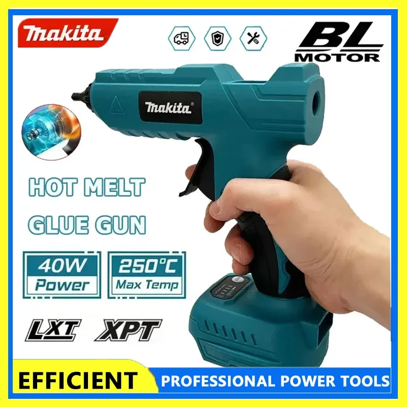 

Makita Cordless Electric Glue Gun 18V Battery Powered Hot Melt Welding Air Gun for Home Crafts DIY 11mm Glue Sticks