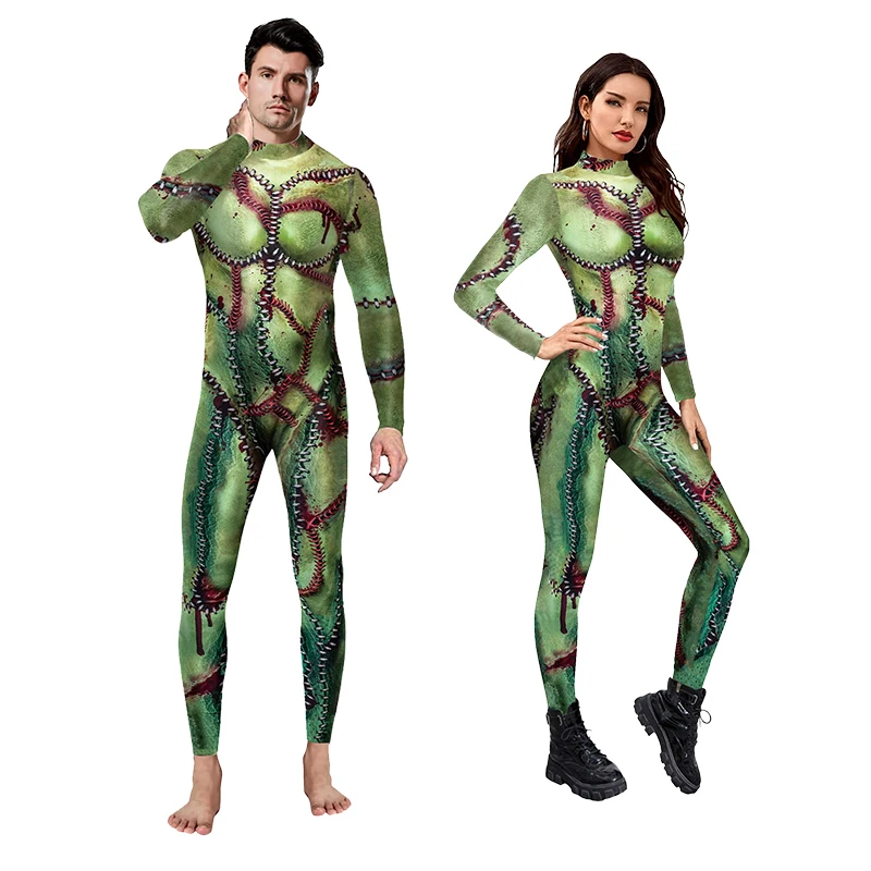 Cosplay Costumes Bodysuit Men Women Halloween Clothing 3D Painted Catsuit Jumpsuit Carnival Party For Adult Outfits Zentai