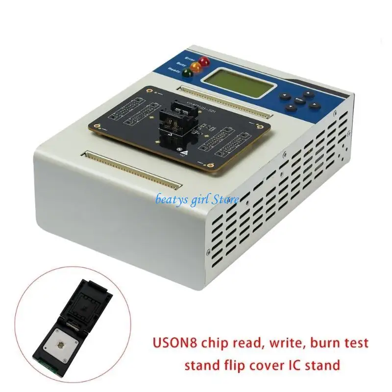 

C7AB Professional IC Programming Adapter WSON8/QFN8/DFN8/USON8 to DIP8 Adapter Replaceable Probes For Enhanced Durability