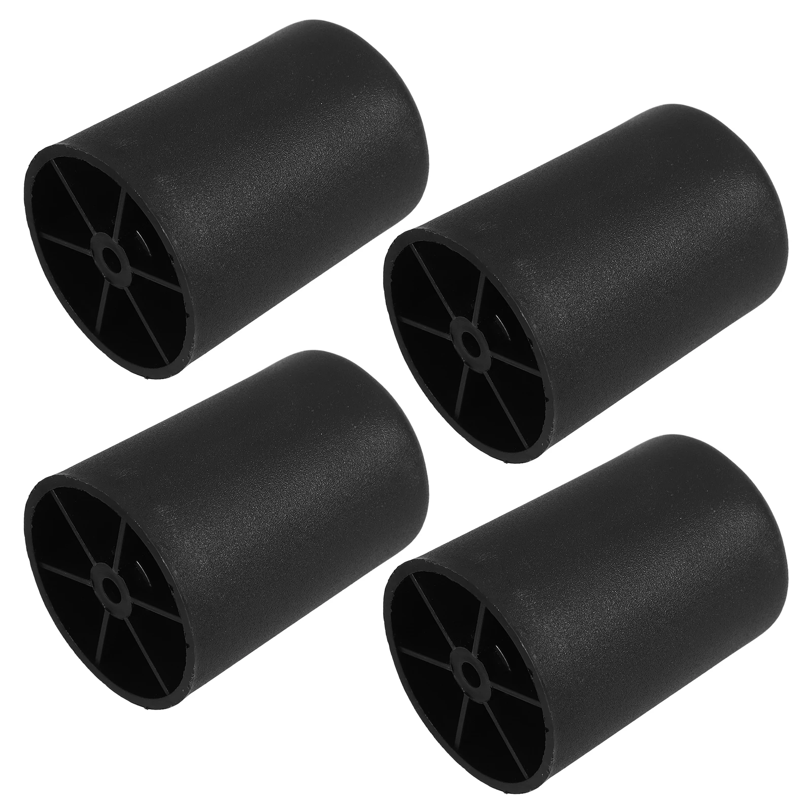 

4Pcs Black Plastic Round Tapered Sofa Legs Replacement Furniture Feet for Couch Dresser Cabinet Chair Bed Coffee Table