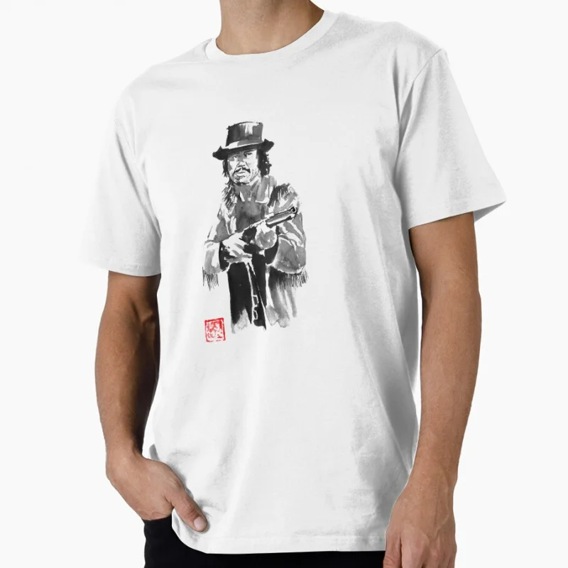 

cowboy with a rifle Vintage movie A Fistful Of Dollars gift T shirt for men Large size Tops S-6XL 100% cotton printed Clothes