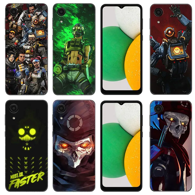 Apex Legends Phone Case For Samsung Galaxy A01 A03 Core A04 A20 E A02 A10 A21 A30 A50 S A40 A41 A6 A8 Plus A7 2018 Black Cover